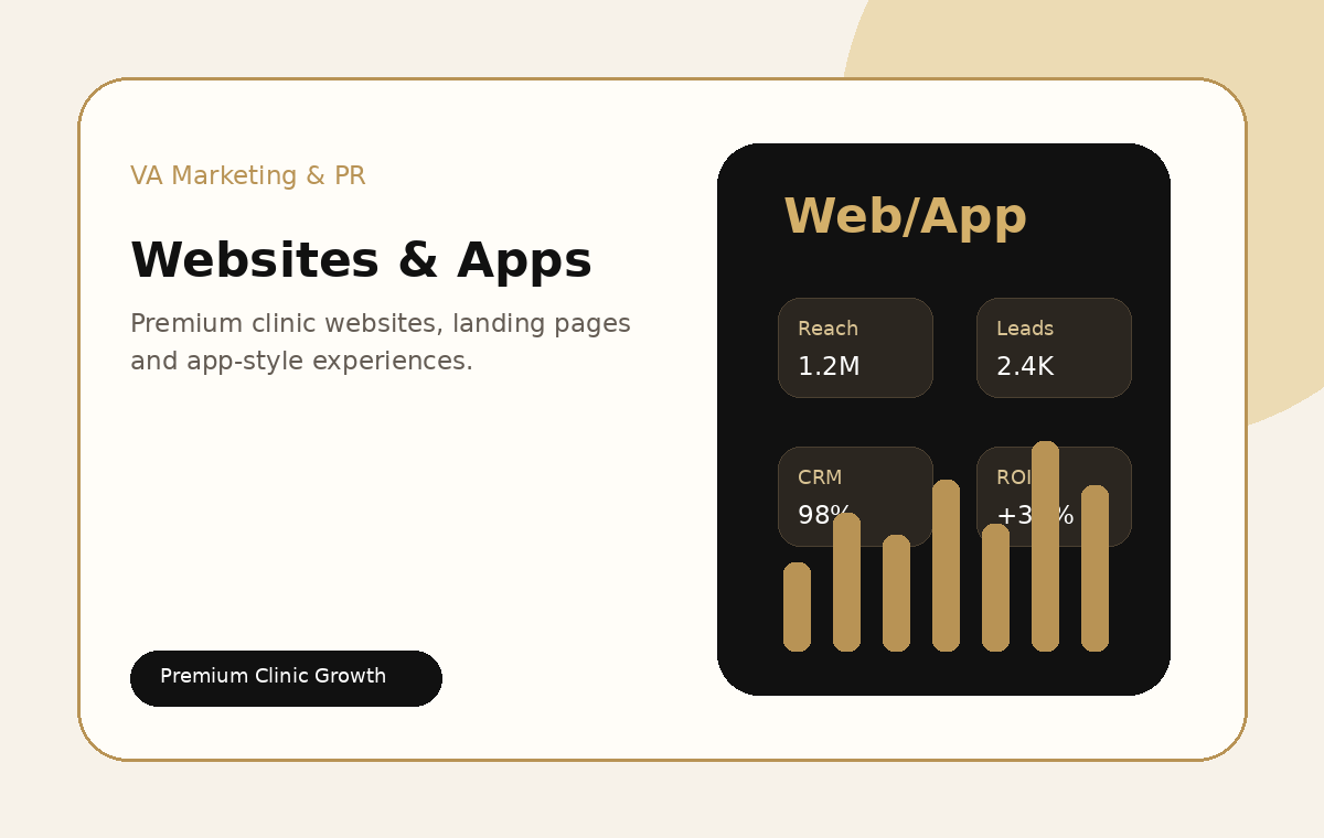 Website and App Design for Clinics